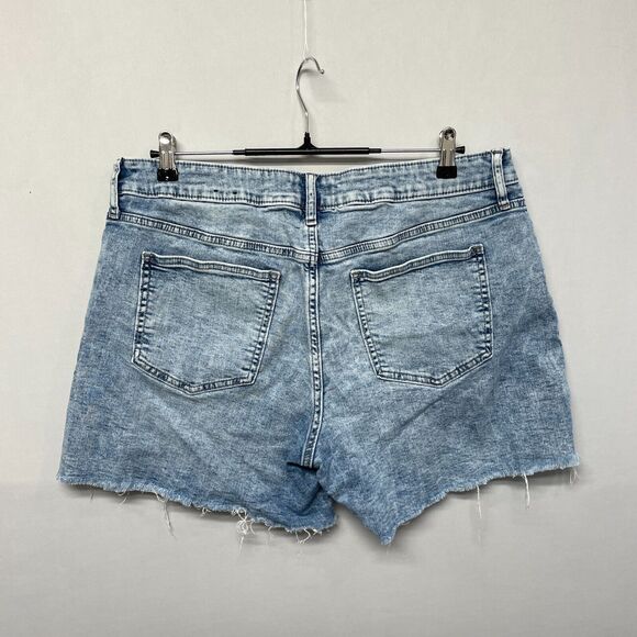 GAP Women 5" Short Cut Off Jean Shorts Size 14 Blue Denim M253 -10 - Picture 16 of 16